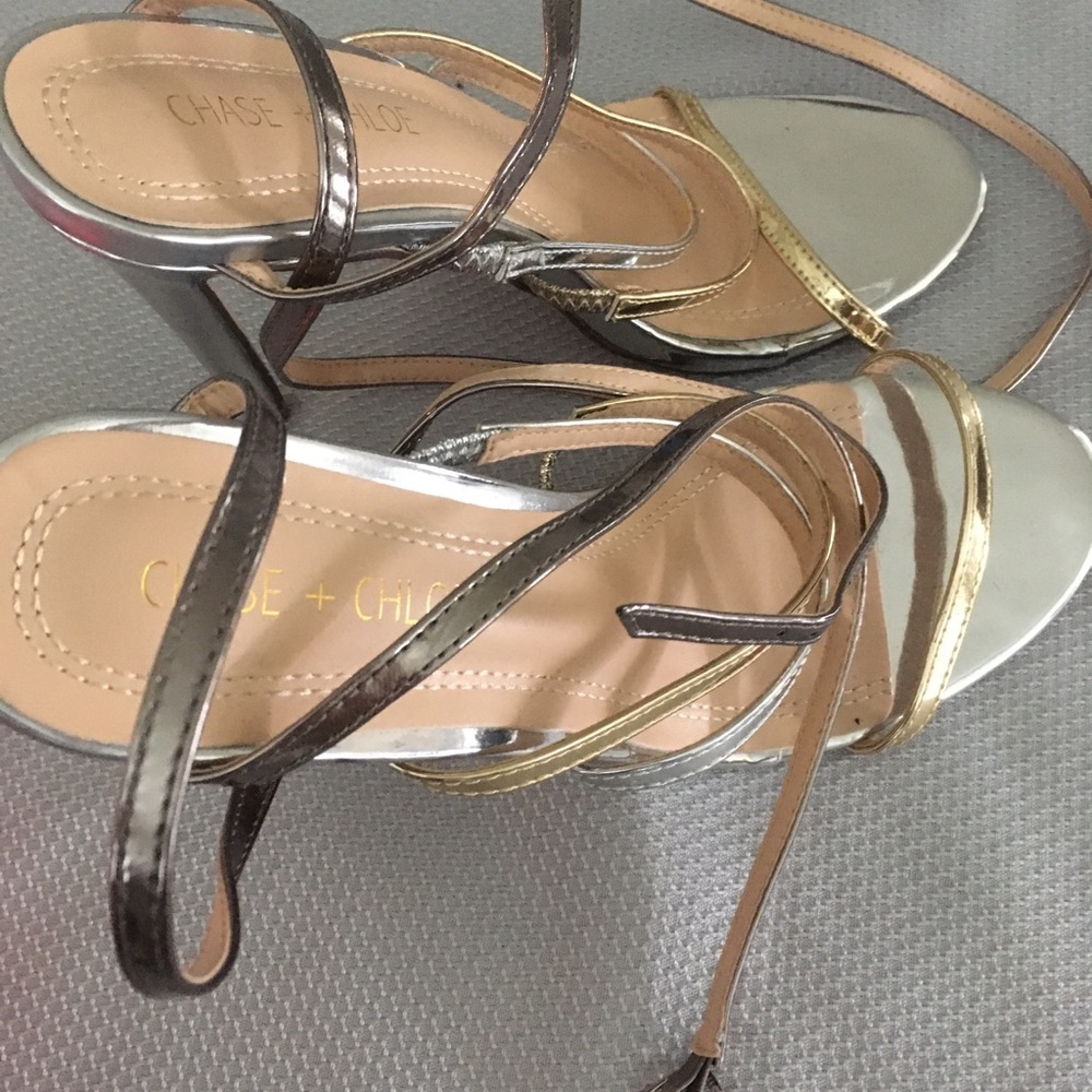 Silver and Gold Heels